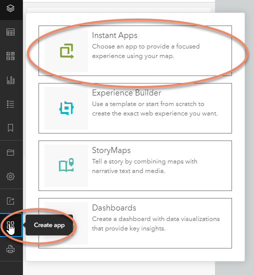Create app menu from Web Map Viewerr Create app menu from Web Map Viewerr